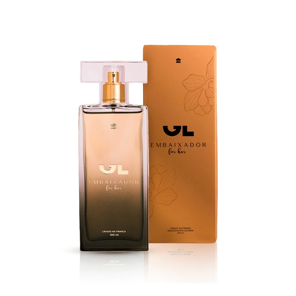 Frasco oficial do perfume *GL EMBAIXADOR DEO COL FOR HER 100ML
