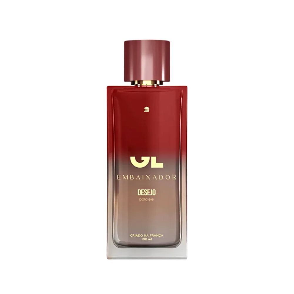Frasco oficial do perfume *GL EMBAIXADOR DEO COL DESEJO PARA ELE 100ML