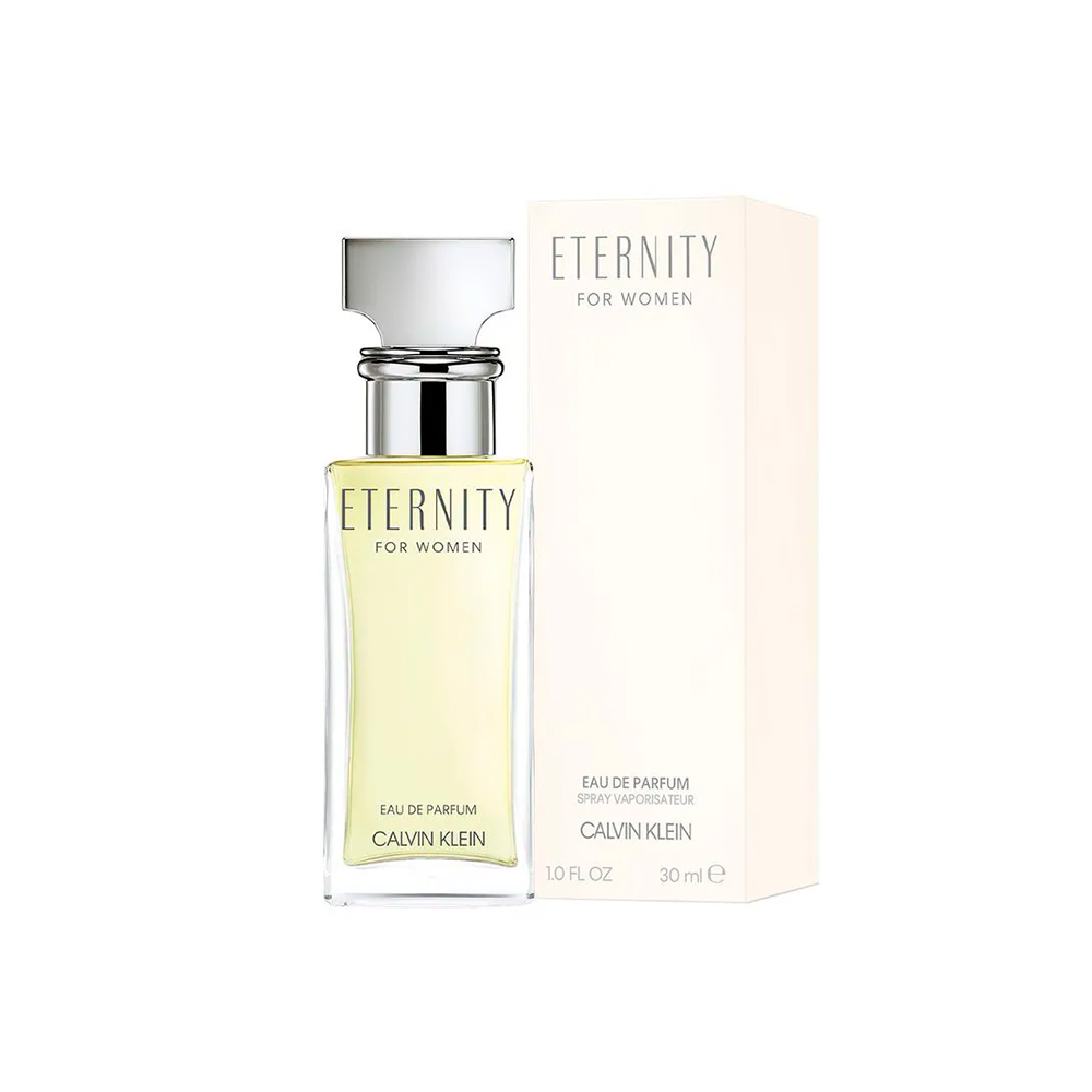 Frasco oficial do perfume CK ETERNITY WOMAN EDP 30ML