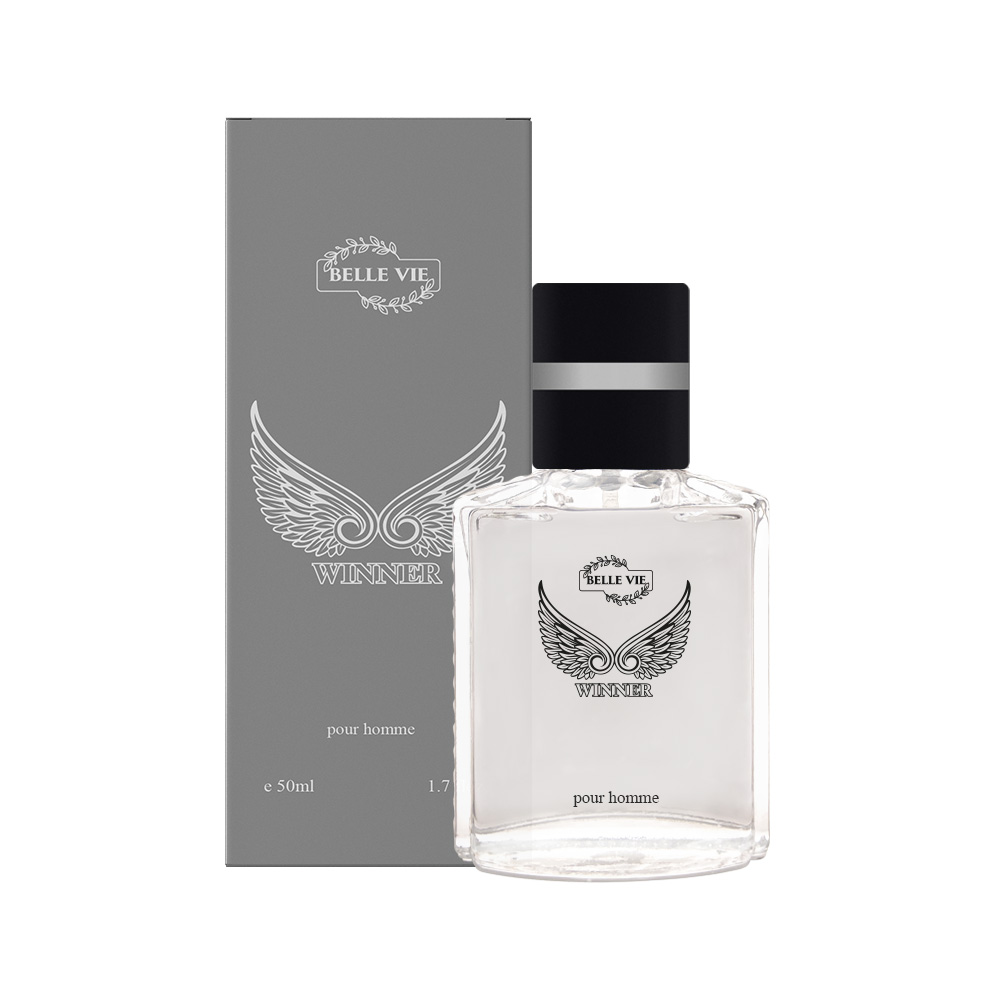 Frasco oficial do perfume BELLE VIE WINNER DEO COL POUR HOMME 50ML