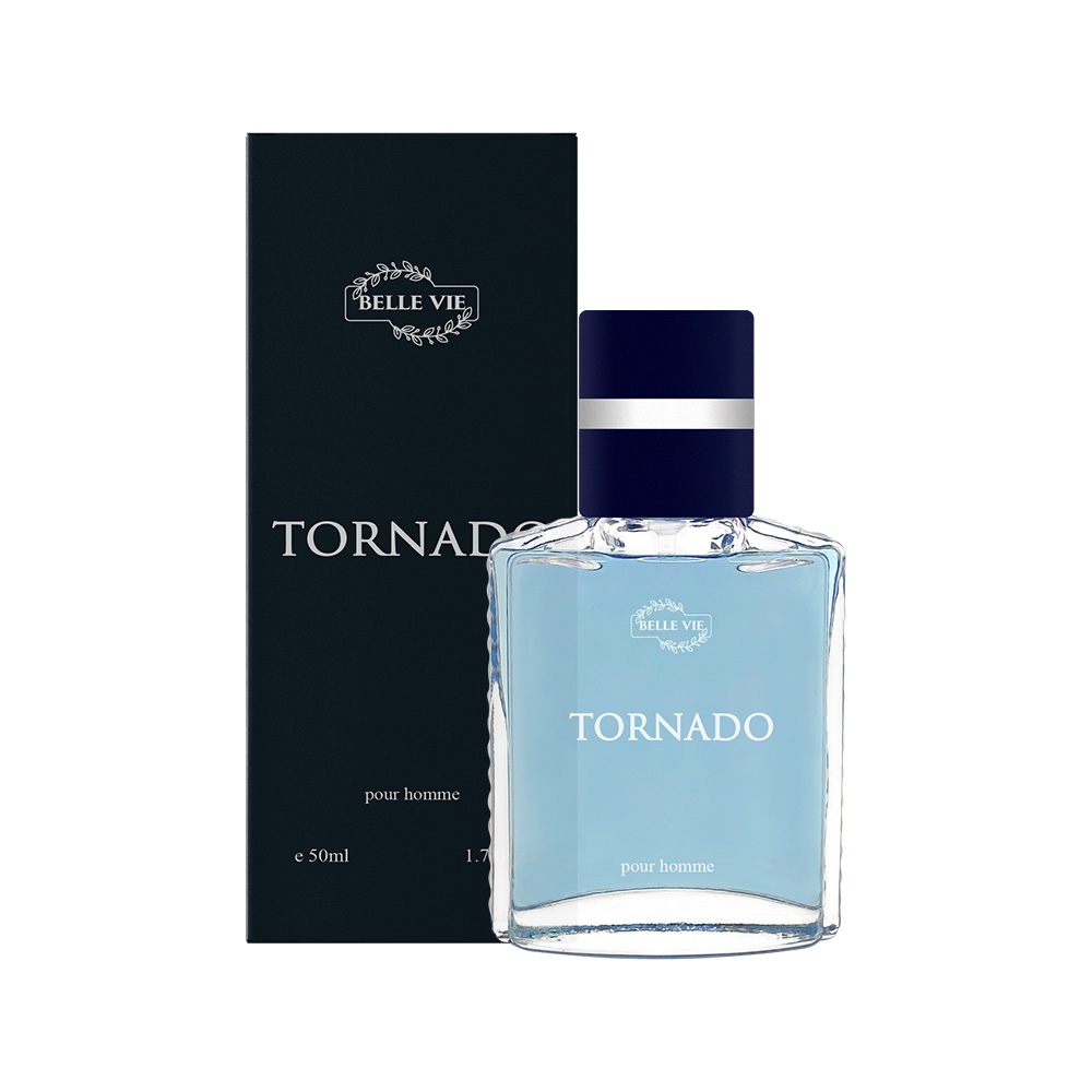 Frasco oficial do perfume BELLE VIE TORNADO DEO COL POUR HOMME 50ML