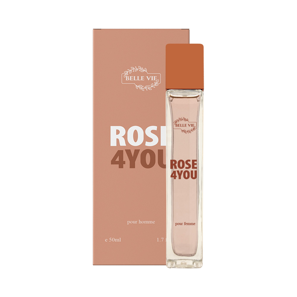 Frasco oficial do perfume BELLE VIE ROSE 4 YOU DEO COL POUR FEMME 50ML