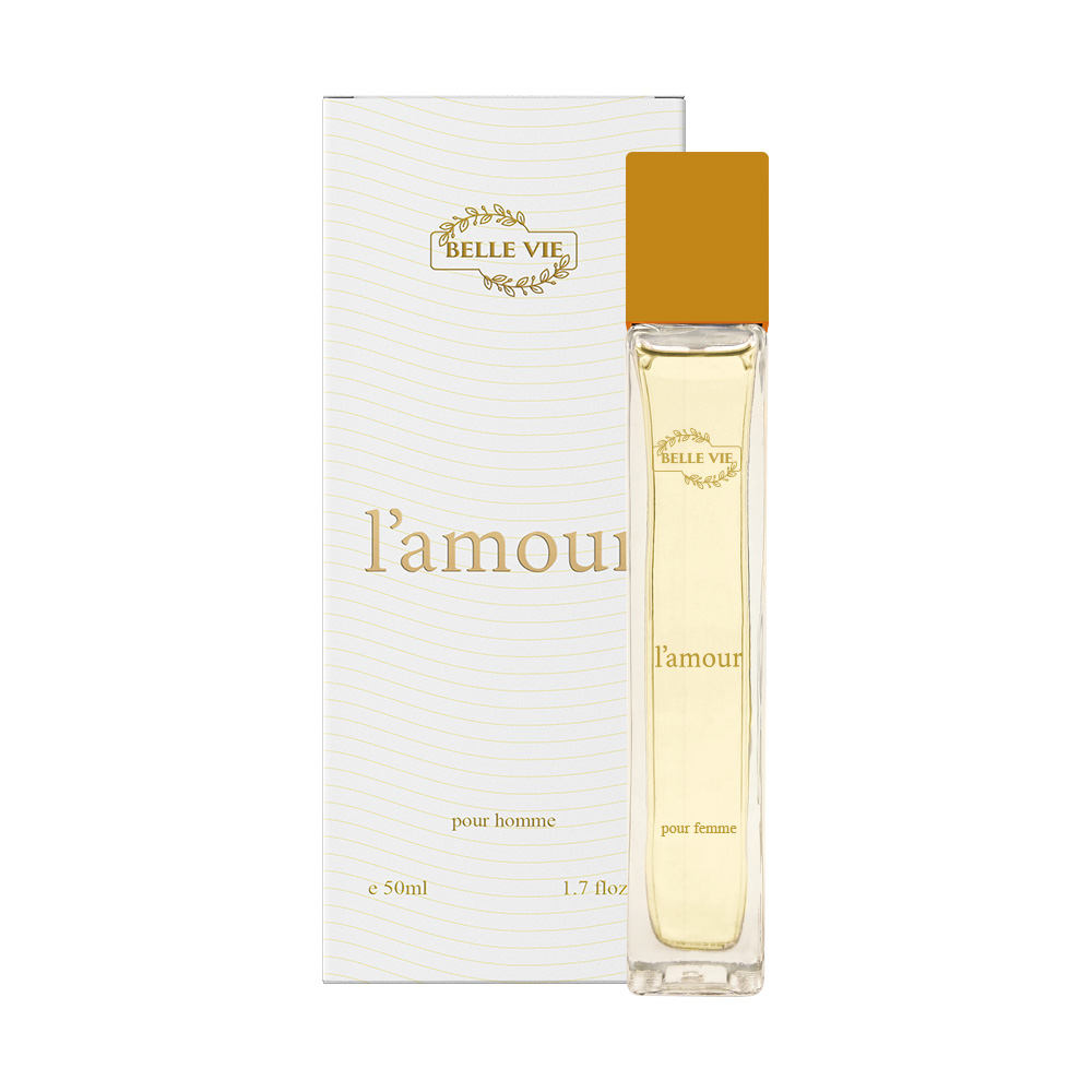 Frasco oficial do perfume BELLE VIE LAMOUR DEO COL POUR FEMME 50ML