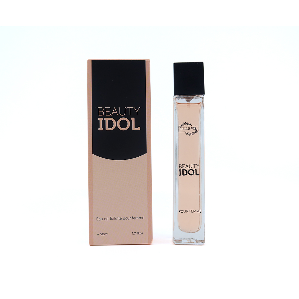 Frasco oficial do perfume BELLE VIE BEAUTY IDOL DEO COL POUR FEMME 50ML