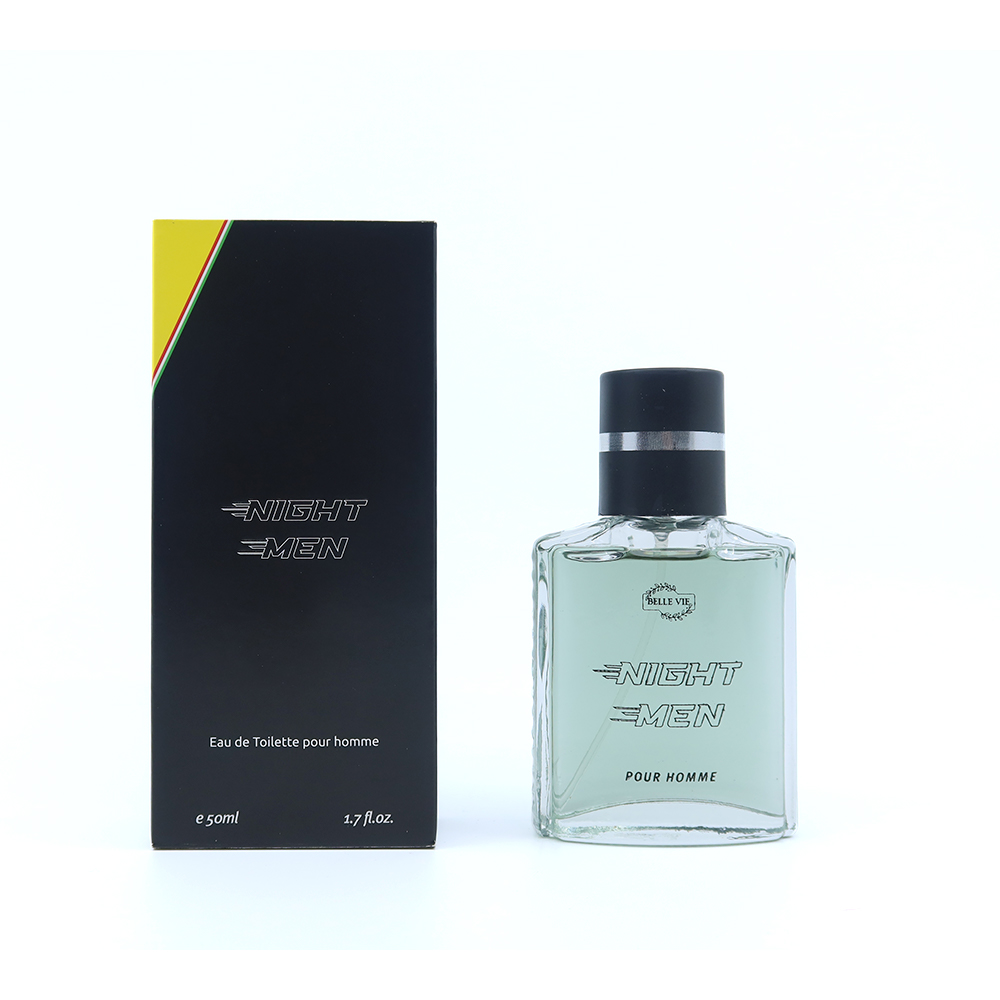 Frasco oficial do perfume BELLE VIE NIGHT DEO COL POUR HOMME 50ML