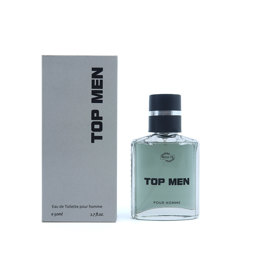 Frasco oficial do perfume BELLE VIE TOP MAN DEO COL POUR HOMME 50ML