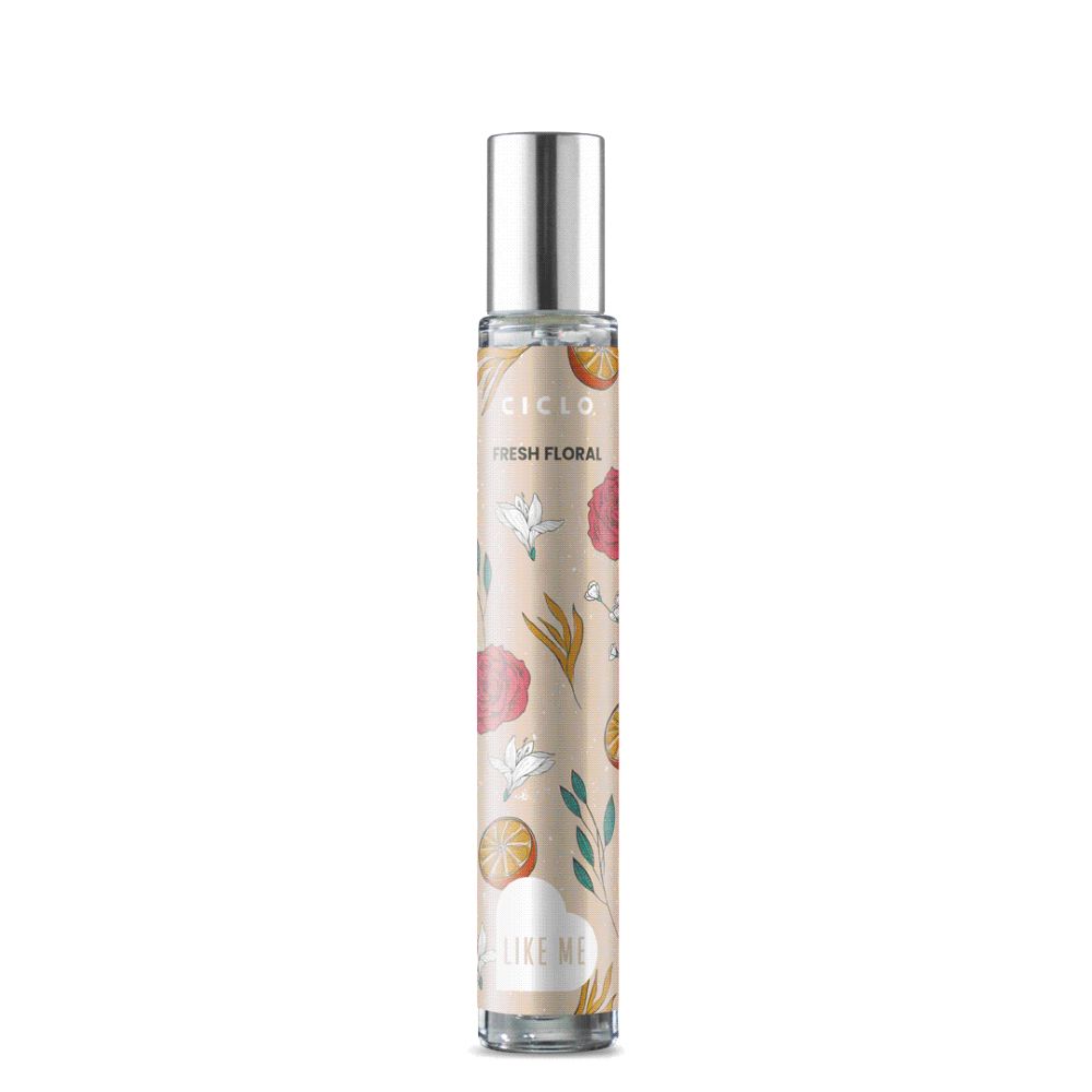 Frasco oficial do perfume CICLO LIKE ME FRESH FLORAL DEO COL 30ML