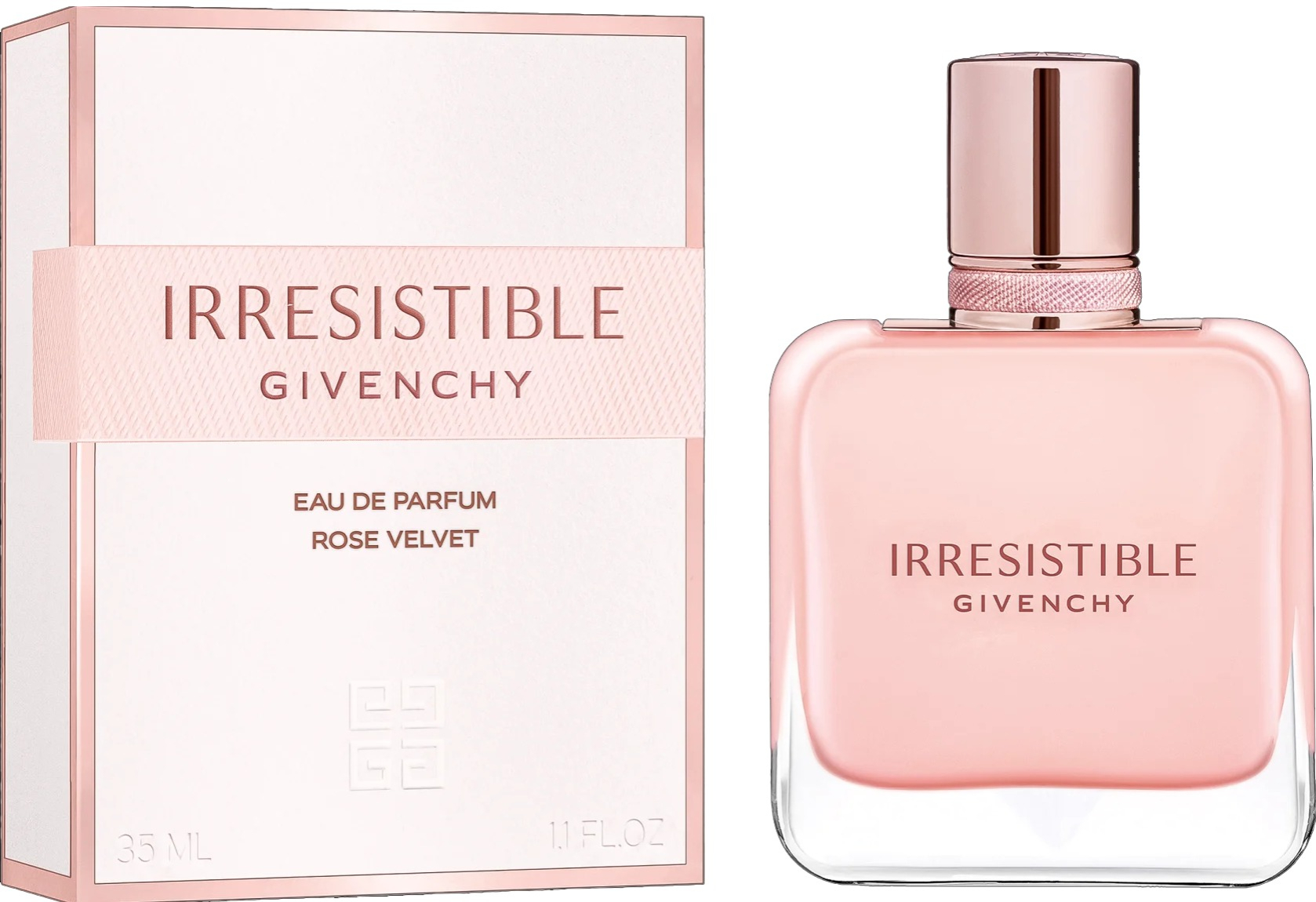 Frasco oficial do perfume GIVENCHY IRRESISTIBLE ROSE VELVET EDP 50ML