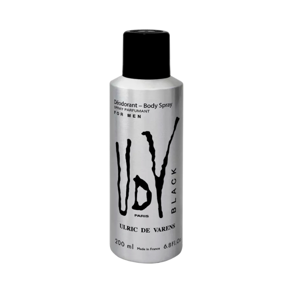 Frasco oficial do perfume UDV BLACK DEODORANT 200ML