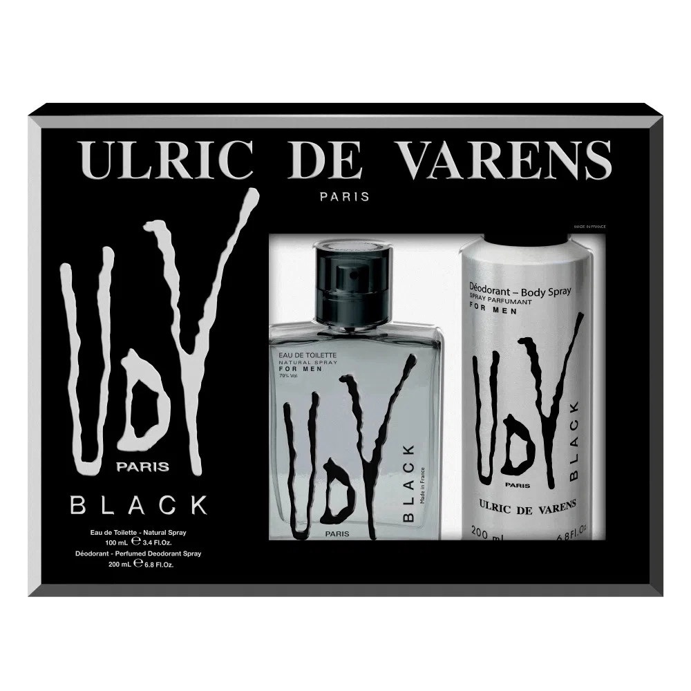 Frasco oficial do perfume COFFRET UDV BLACK EDT 100ML DEO 200 ML