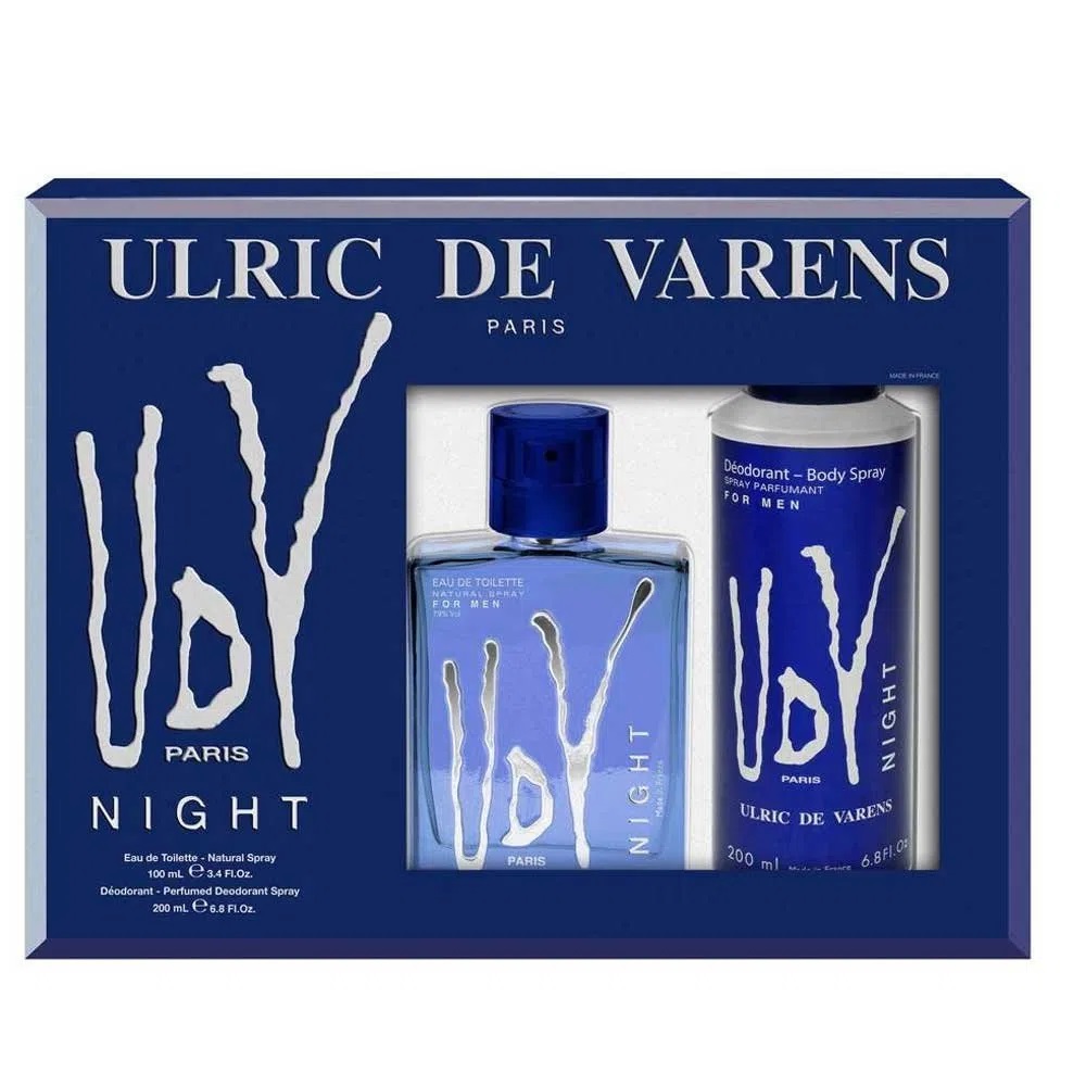 Frasco oficial do perfume COFFRET UDV NIGHT EDT 100ML DEO 200ML