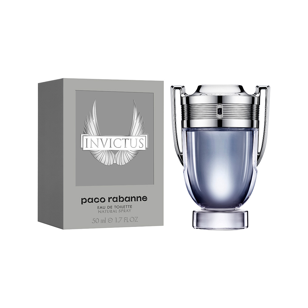 Frasco oficial do perfume PR INVICTUS EDT 50ML