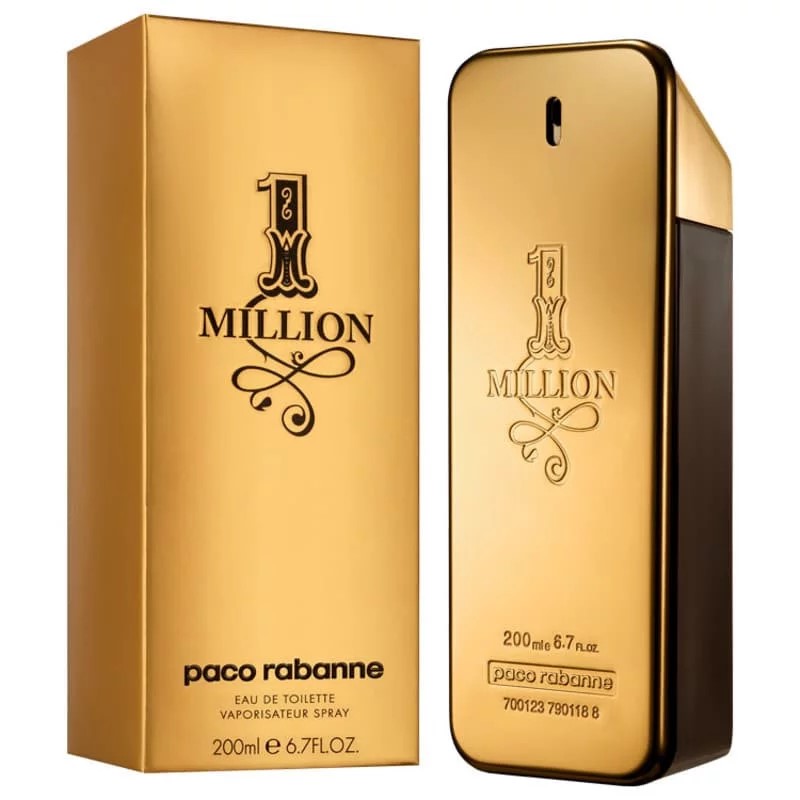 Frasco oficial do perfume PR 1 MILLION EDT 200ML REPACK