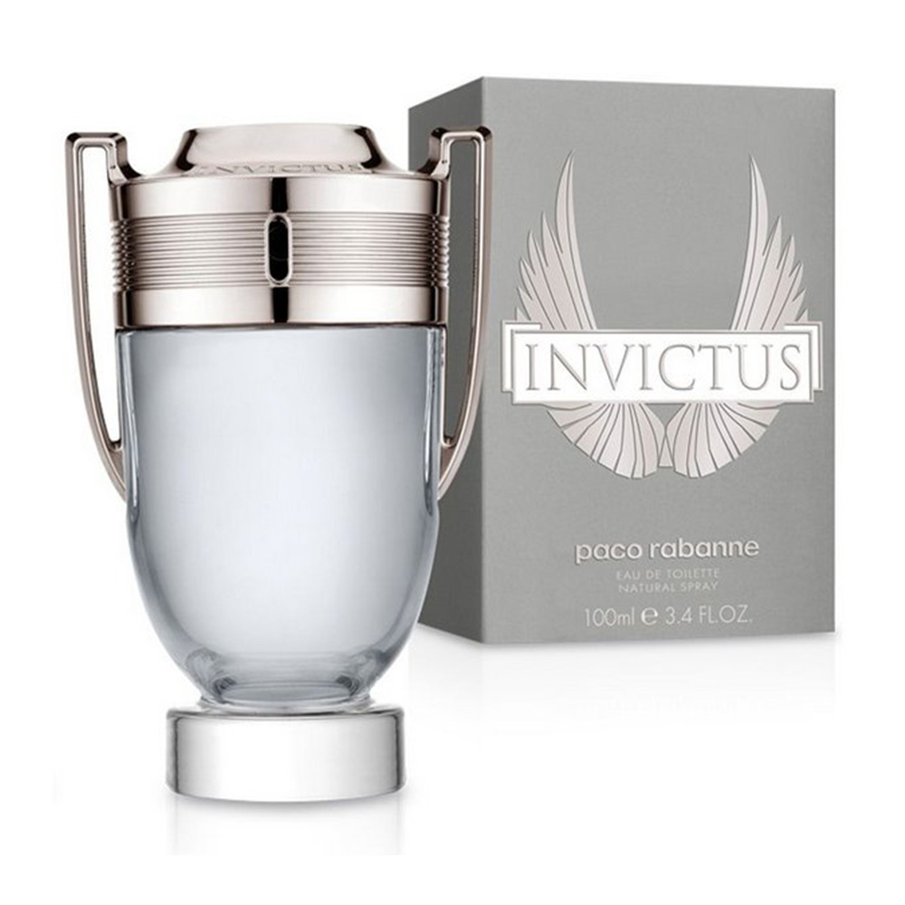 Frasco oficial do perfume PR INVICTUS EDT 200ML