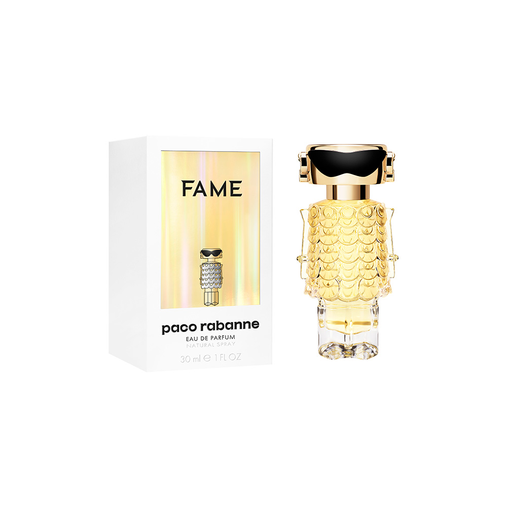 Frasco oficial do perfume PR FAME EDP 30ML