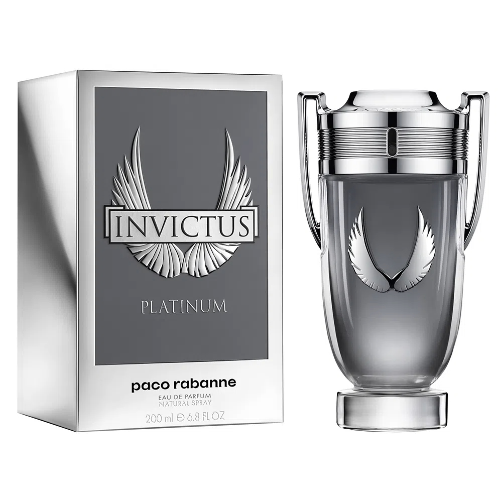 Frasco oficial do perfume *PR INVICTUS PLATINUM EDP 200ML