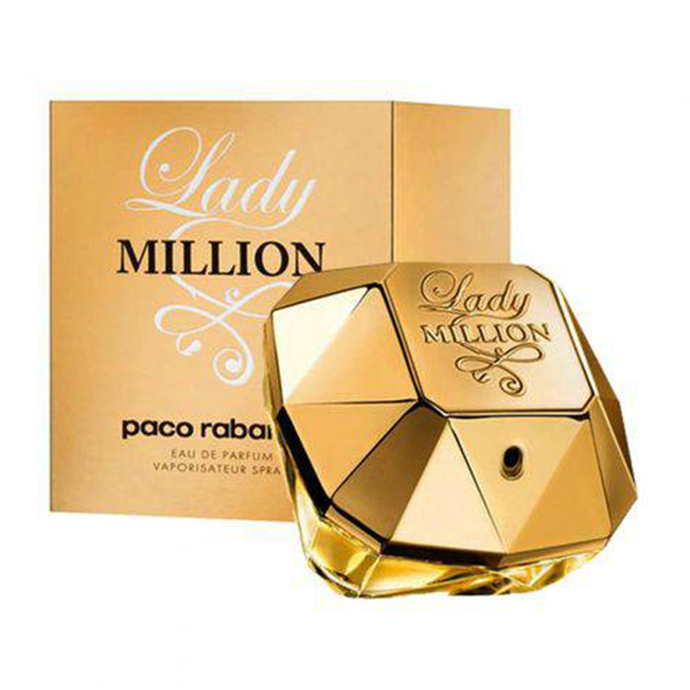 Frasco oficial do perfume PR LADY MILLION EDP 50ML
