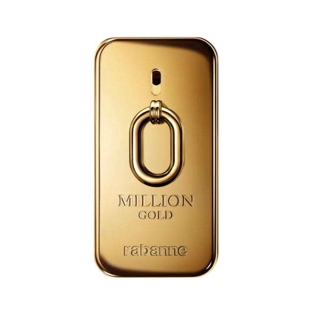 Frasco oficial do perfume PR MILLION GOLD EDP INTENSE 50ML