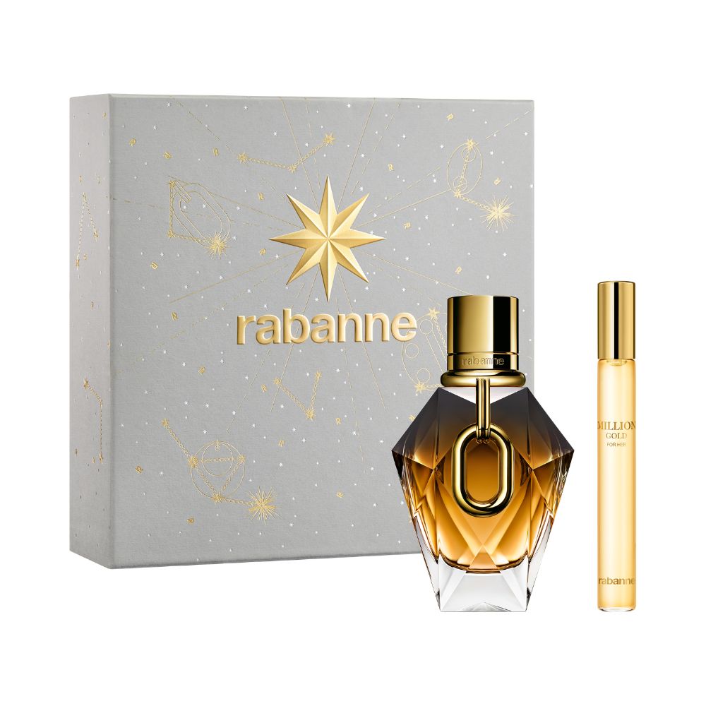 Frasco oficial do perfume COFFRET PR MILLION GOLD HER PARFUM 50ML+10ML