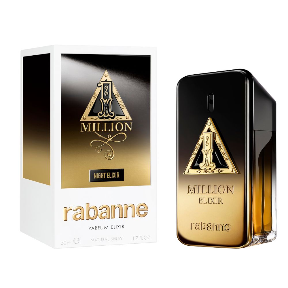 Frasco oficial do perfume PR 1 MILLION NIGHT ELIXIR PARFUM ELIXIR 50ML