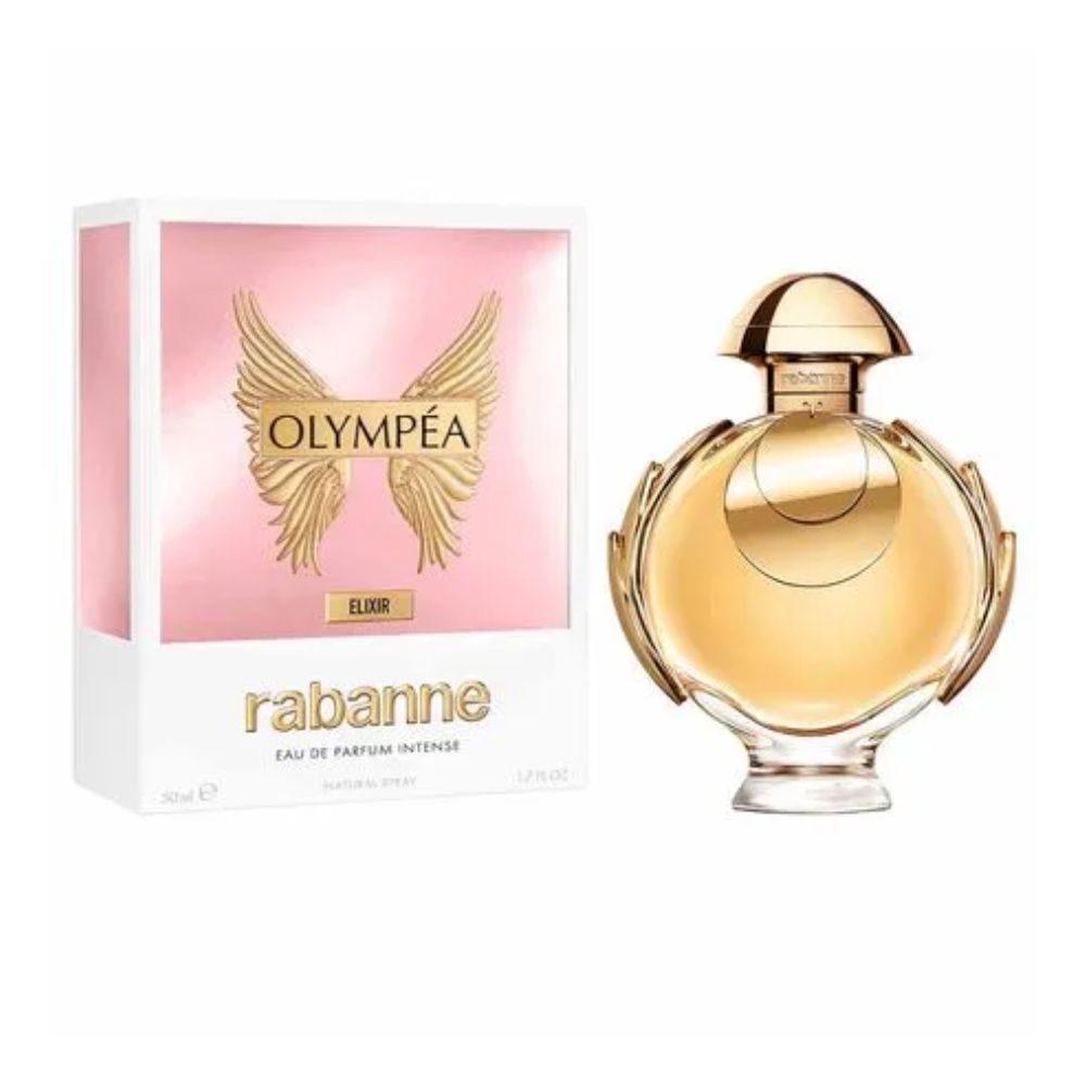 Frasco oficial do perfume PR OLYMPEA ELIXIR EDP INTENSE 50ML