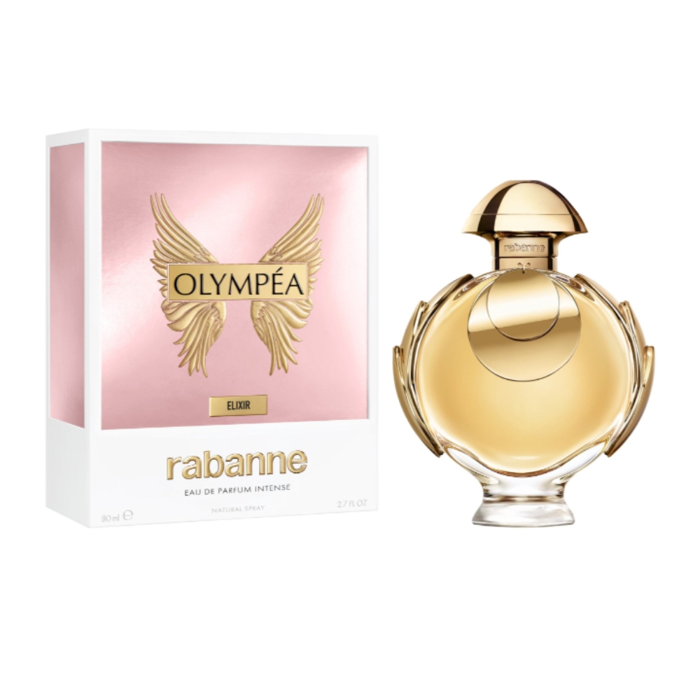 Frasco oficial do perfume PR OLYMPEA ELIXIR EDP INTENSE 80ML