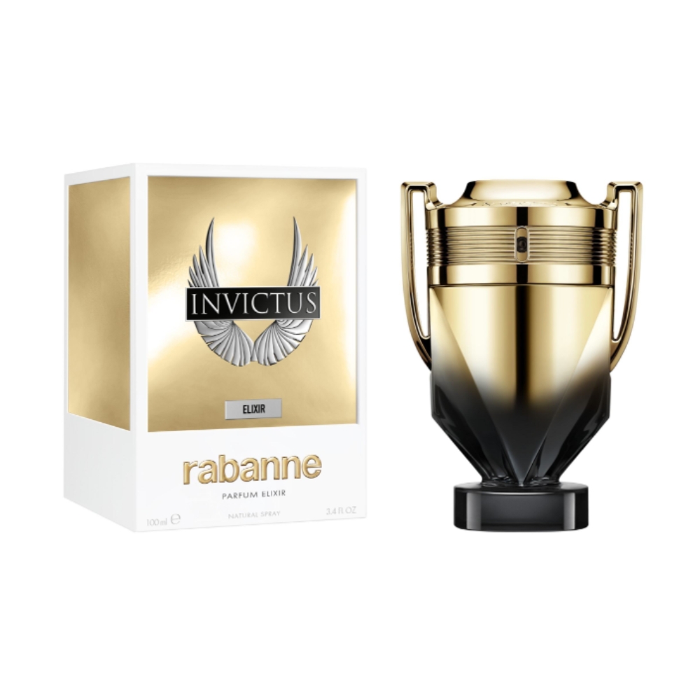 Frasco oficial do perfume PR INVICTUS ELIXIR PARFUM ELIXIR 100ML
