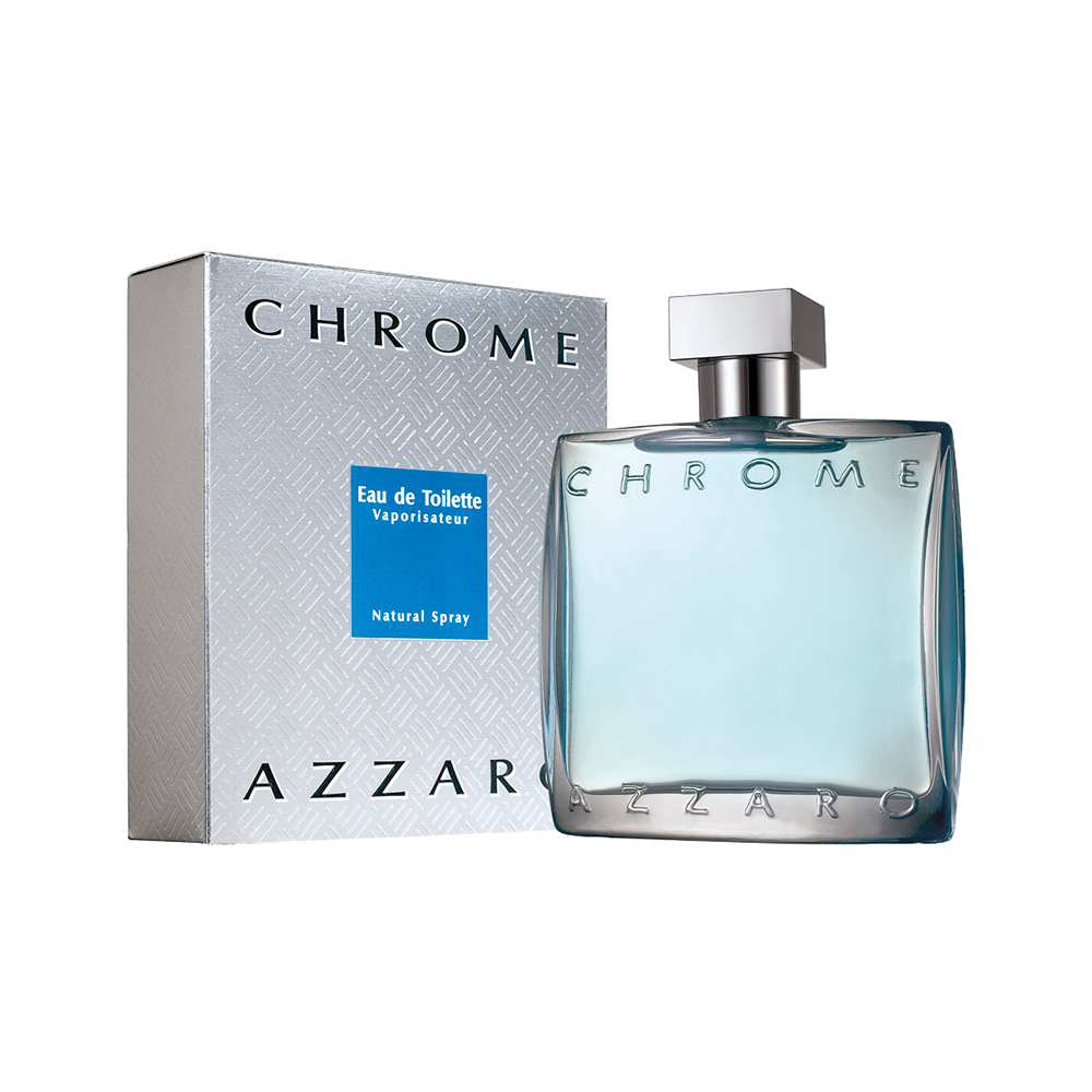 Frasco oficial do perfume AZZARO CHROME EDT 100ML