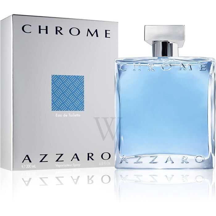 Frasco oficial do perfume AZZARO CHROME EDT 200ML