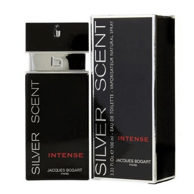 Frasco oficial do perfume JB SILVER SCENT INTENSE P HOMME EDT 200ML
