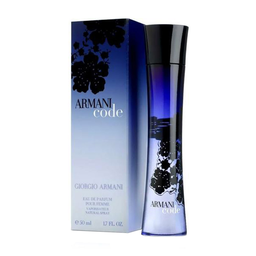 Frasco oficial do perfume GA ARMANI CODE WOMAN EDP 50ML