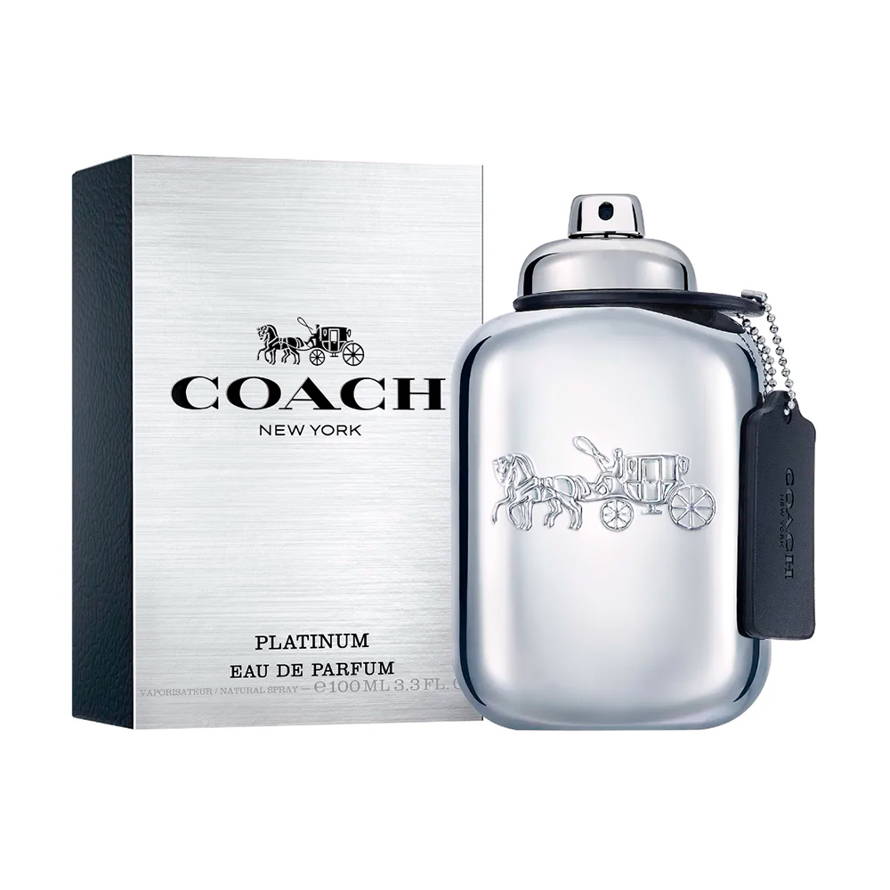 Frasco oficial do perfume *COACH PLATINUM MEN EDP 60ML