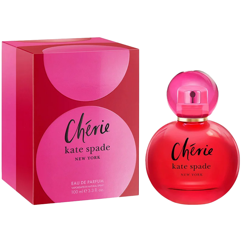 Frasco oficial do perfume KATE SPADE CHERIE EDP 100ML