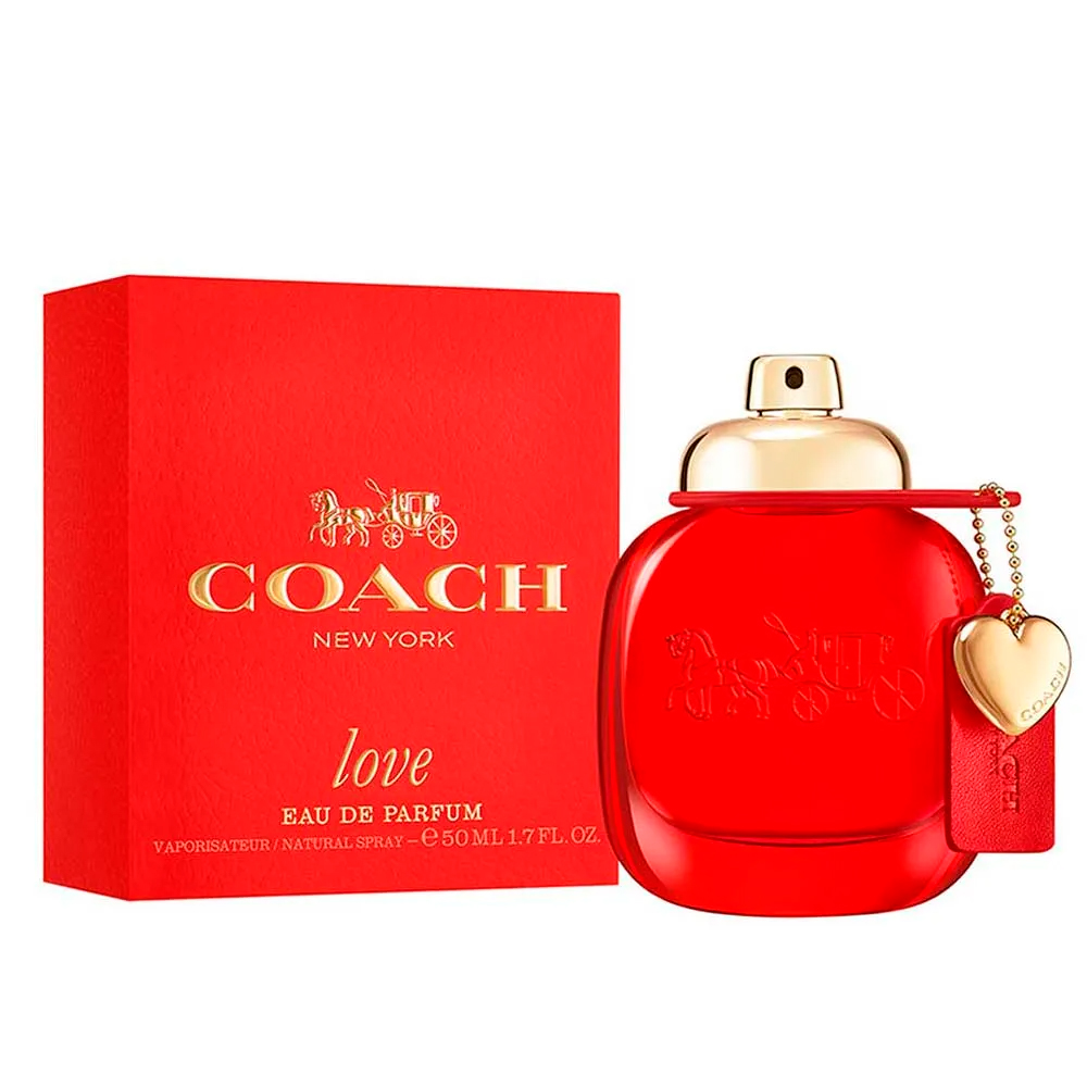 Frasco oficial do perfume COACH LOVE EDP 50ML