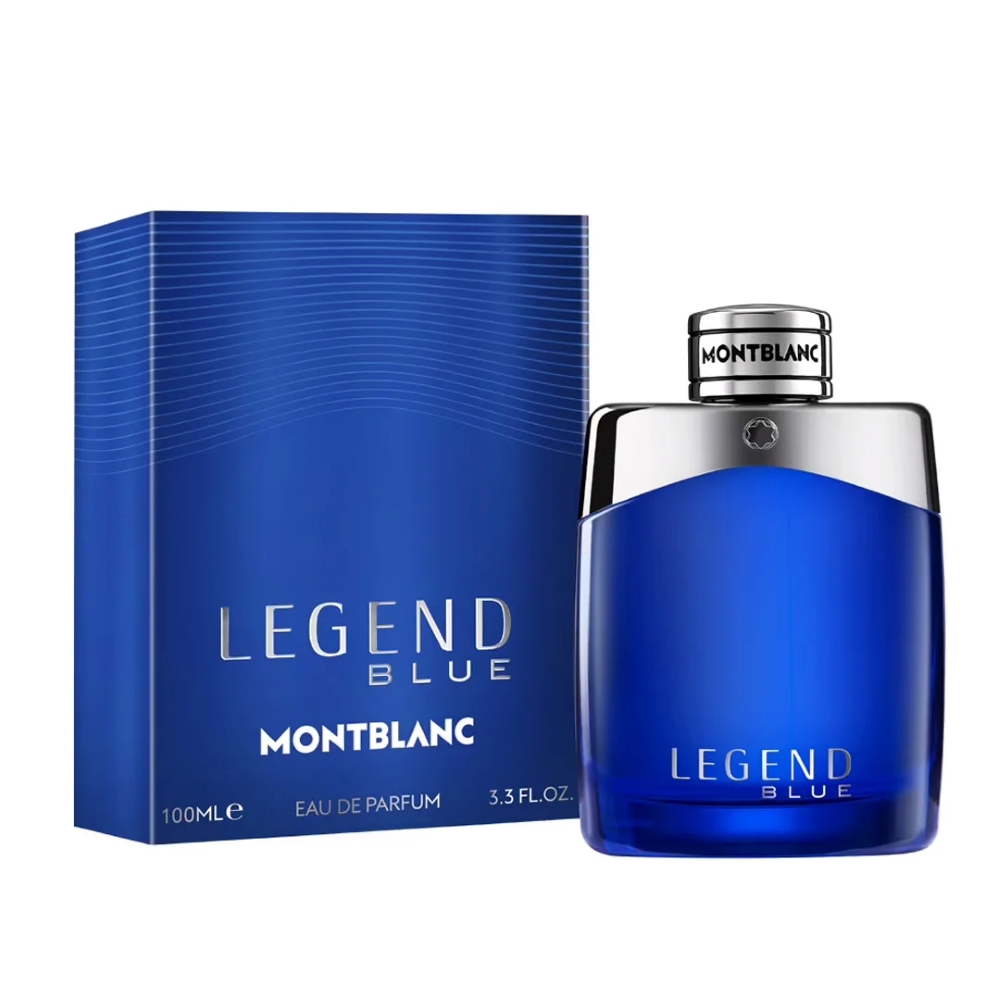 Frasco oficial do perfume MB LEGEND BLUE MEN EDP 100ML