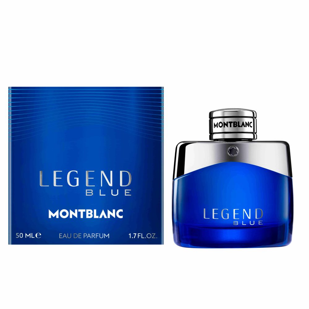 Frasco oficial do perfume MB LEGEND BLUE MEN EDP 50ML