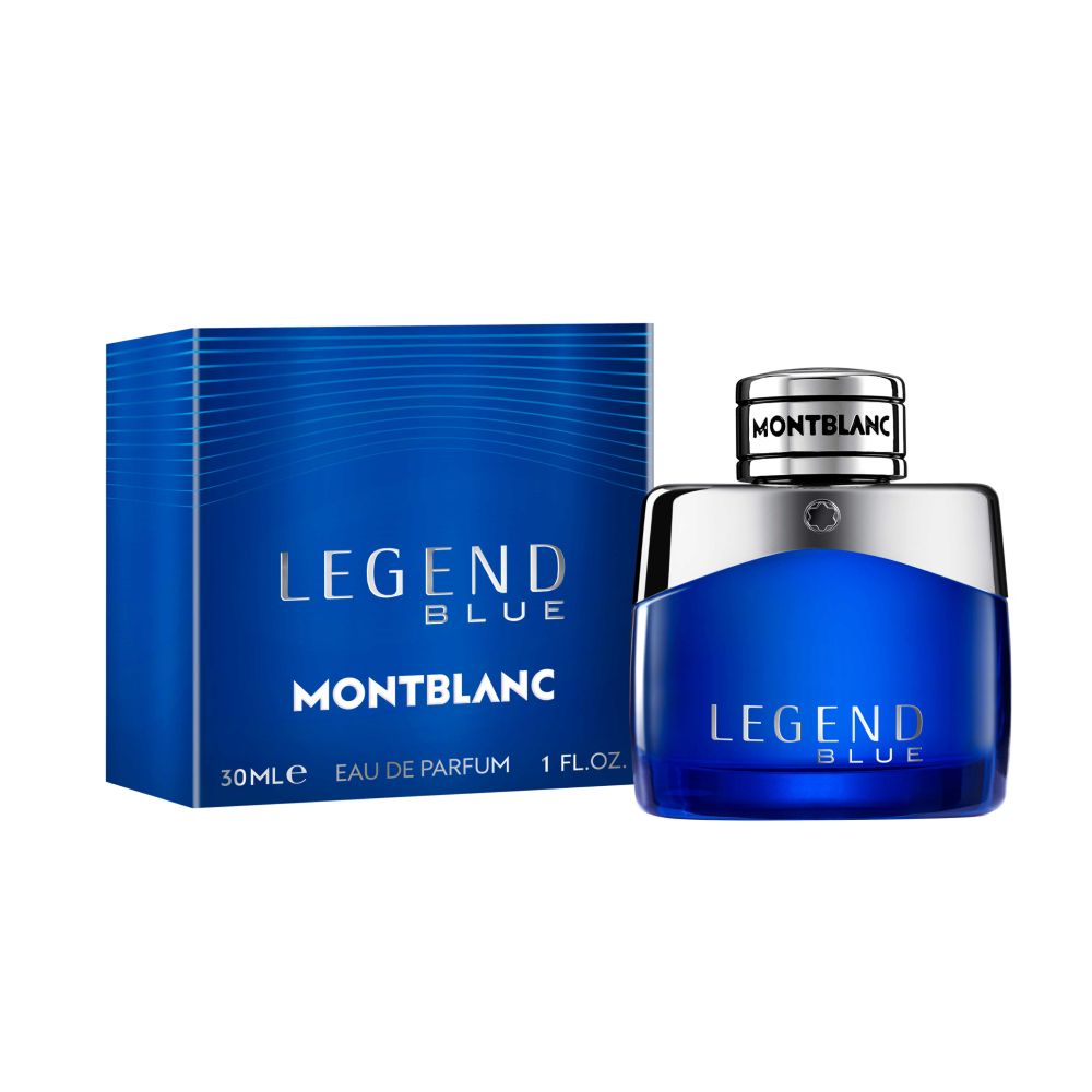 Frasco oficial do perfume MB LEGEND BLUE MEN EDP 30ML