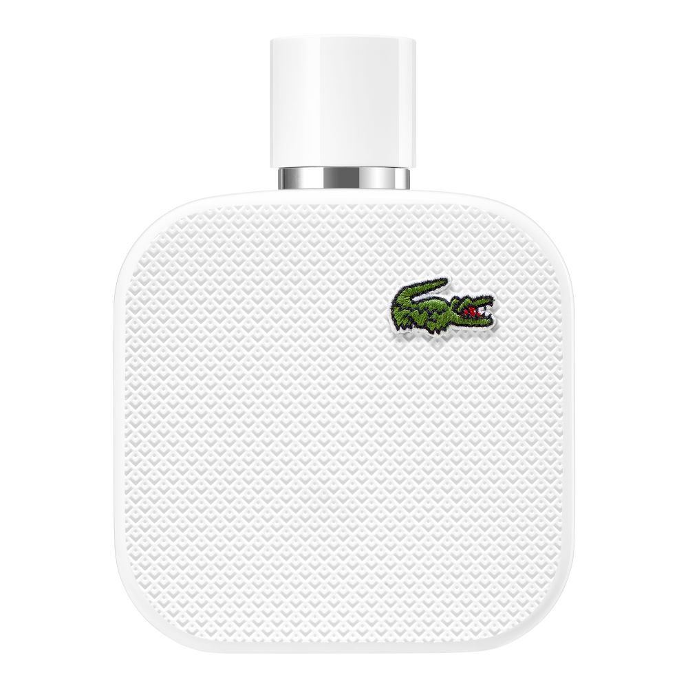 Frasco oficial do perfume LACOSTE L12.12 BLANC MEN EDT 50ML