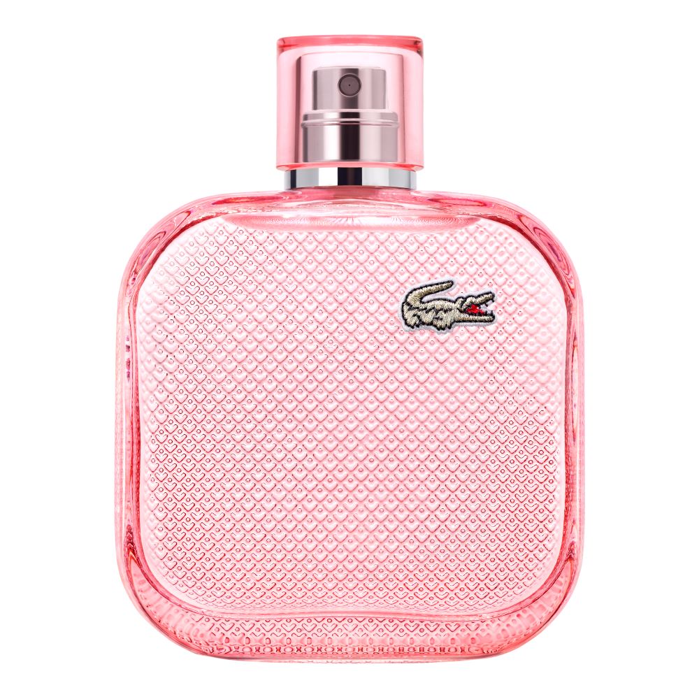 Frasco oficial do perfume LACOSTE L12.12 ROSE SPARKLING EDT 100ML
