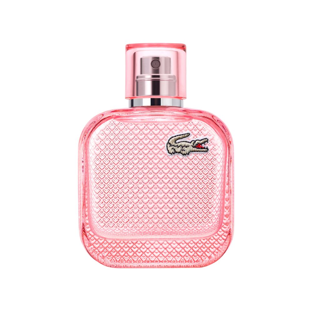 Frasco oficial do perfume LACOSTE L12.12 ROSE SPARKLING EDT 50ML