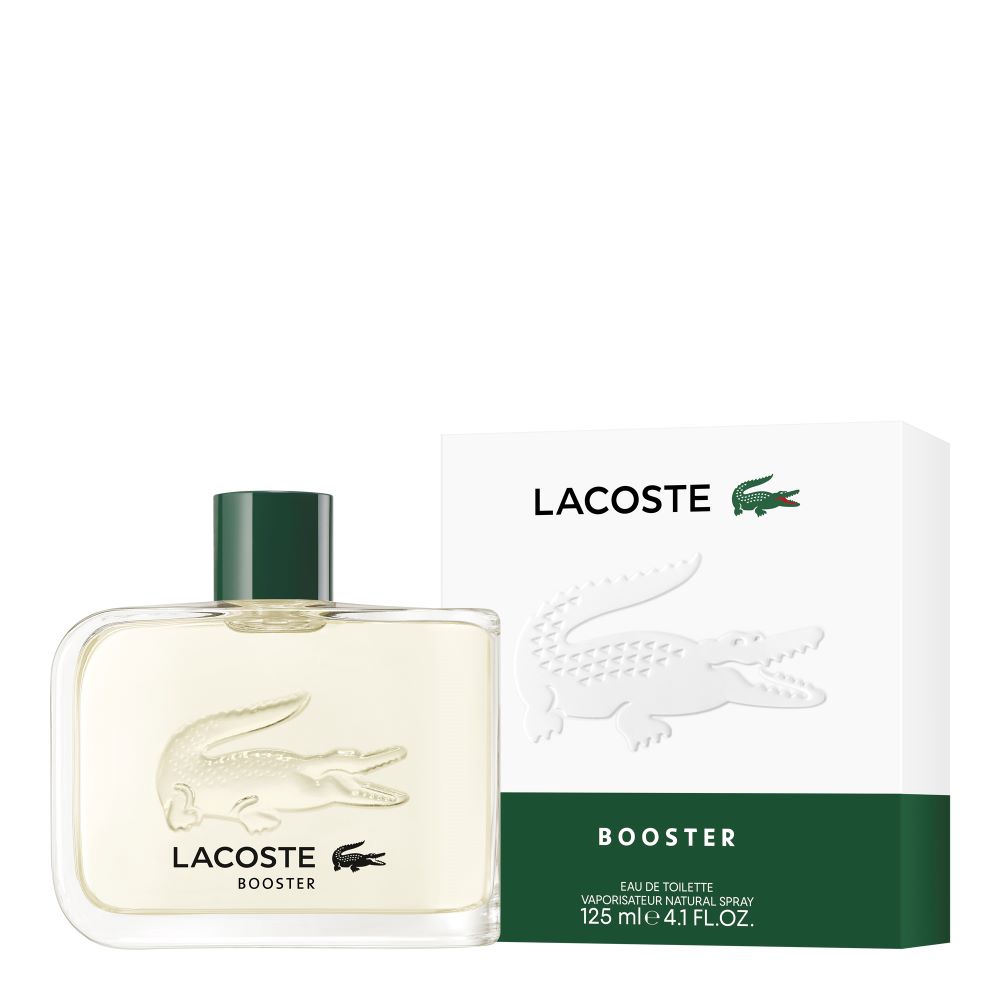Frasco oficial do perfume LACOSTE BOOSTER MEN EDT 125ML