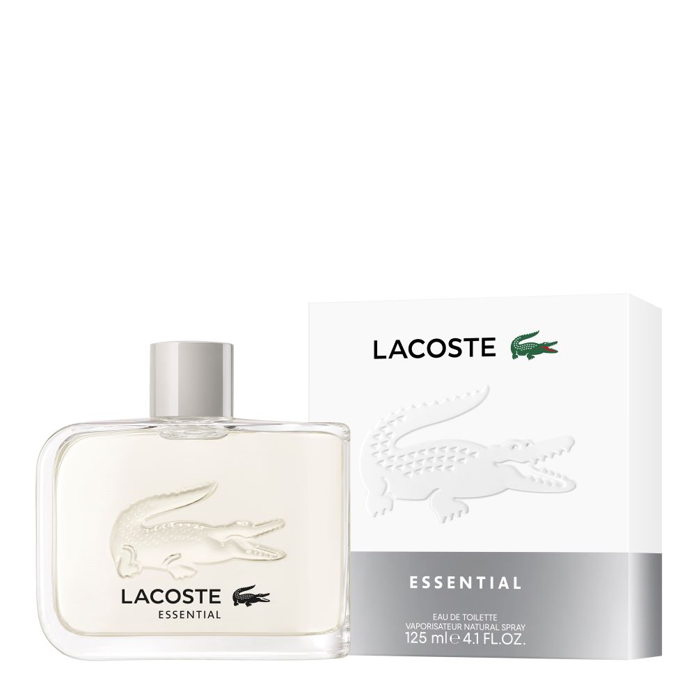 Frasco oficial do perfume LACOSTE ESSENTIAL EDT 125ML