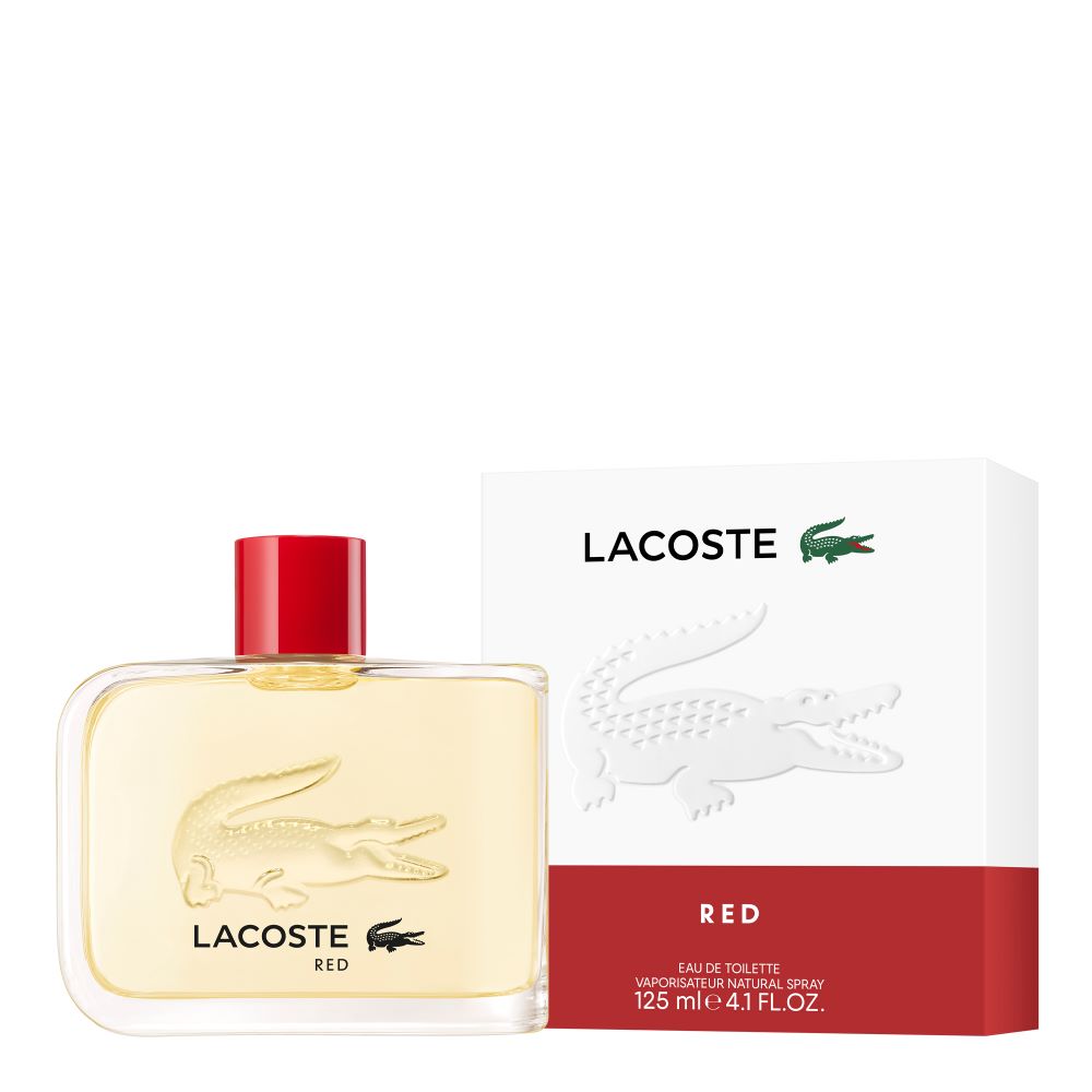 Frasco oficial do perfume *LACOSTE RED MEN EDT 125ML