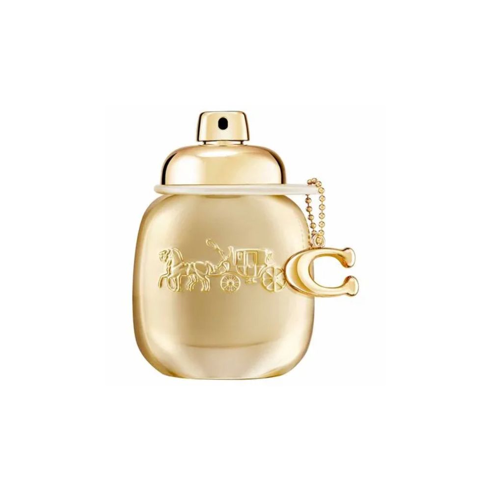 Frasco oficial do perfume COACH WOMEN GOLD PARFUM 30ML