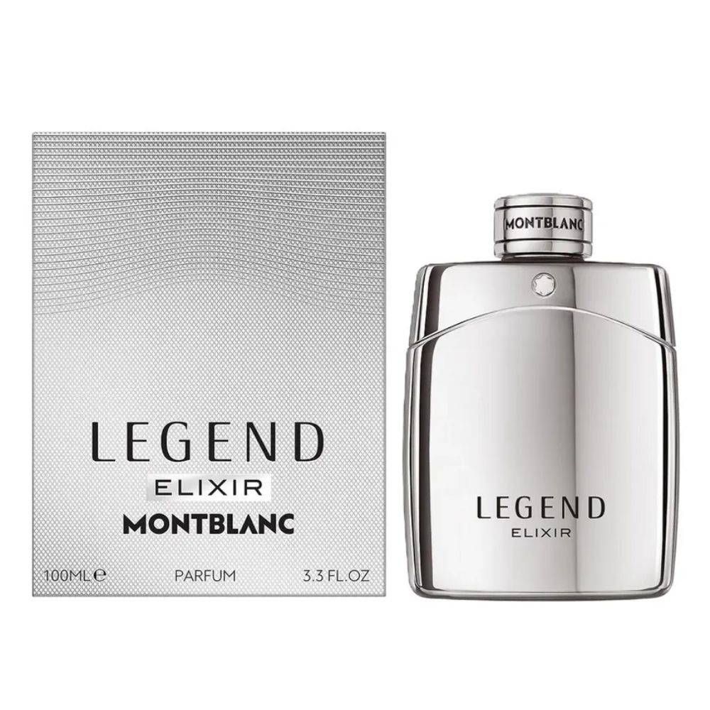 Frasco oficial do perfume MB LEGEND ELIXIR PARFUM 100ML
