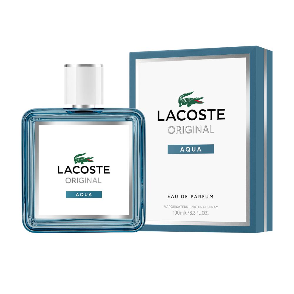 Frasco oficial do perfume LACOSTE ORIGINAL AQUA EDP 100ML