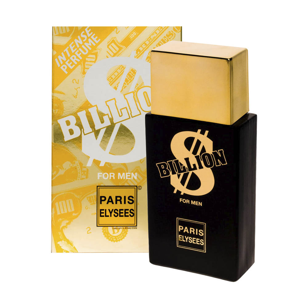 Frasco oficial do perfume PARIS ELYSEES BILLION HOMME EDT 100ML