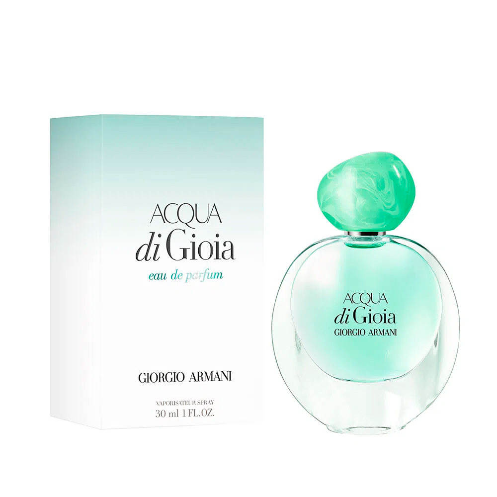 Frasco oficial do perfume GA ACQUA DI GIOIA EDP 30ML