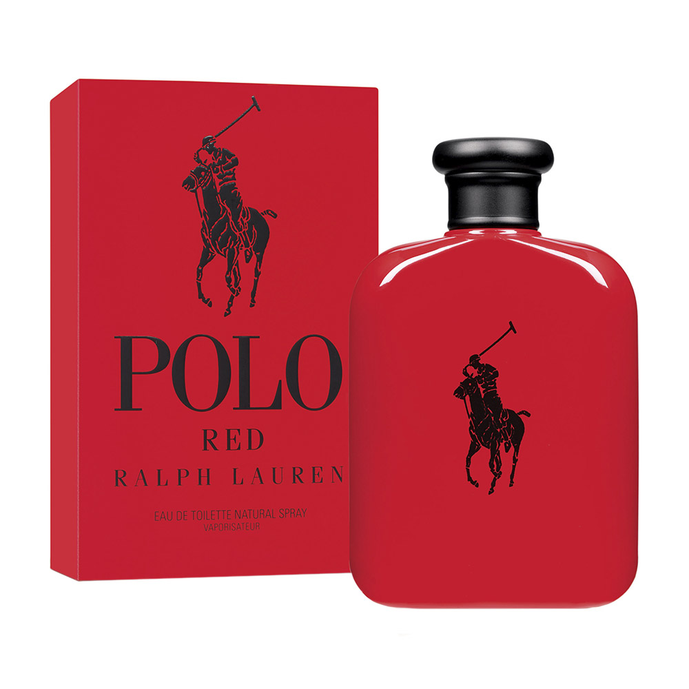 Frasco oficial do perfume RL POLO RED HOMME EDT 125ML