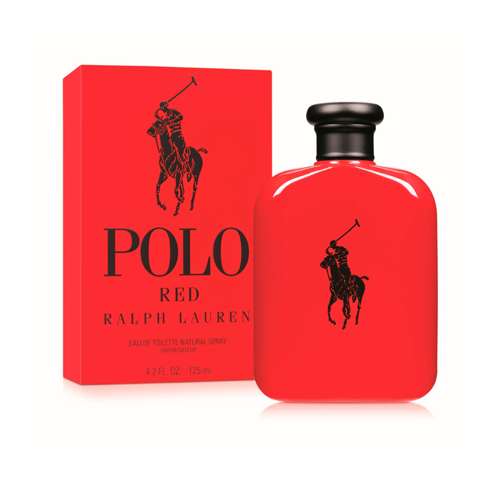 Frasco oficial do perfume RL POLO RED HOMME EDT 75ML
